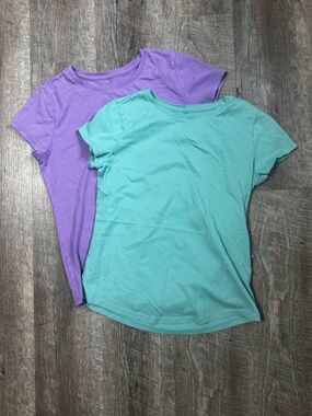 wonder nation Short Sleeve Crewneck Tee Duo in Mint Green & Lavender